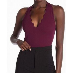 NWT Love By Design bodysuit in maroon | Size XS